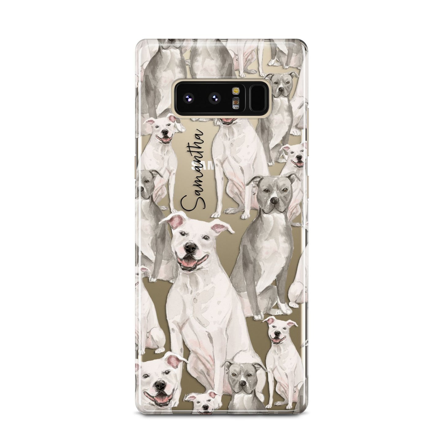 Personalised Staffordshire Dog Samsung Galaxy Note 8 Case