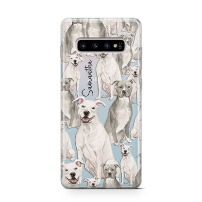 Personalised Staffordshire Dog Samsung Galaxy S10 Case