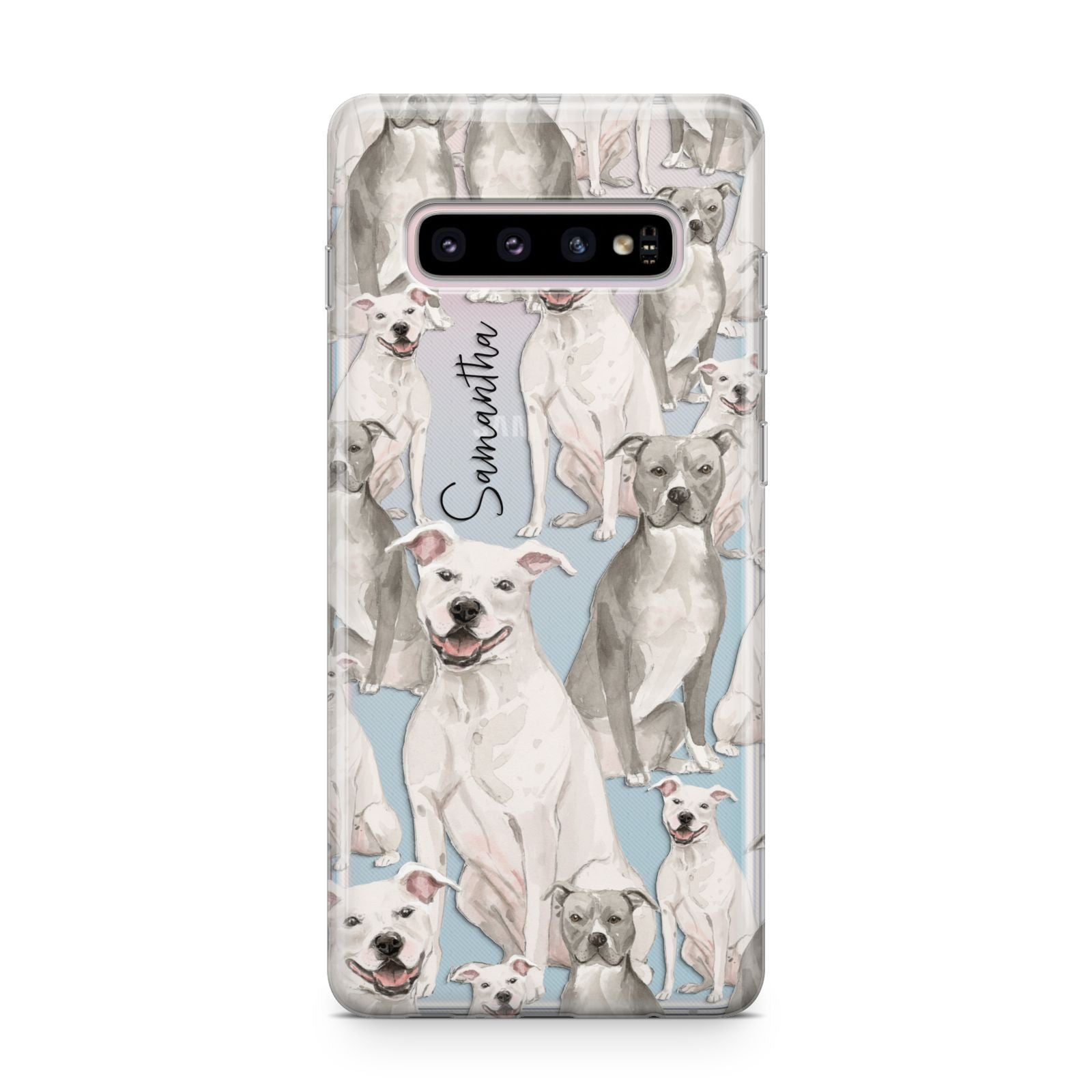 Personalised Staffordshire Dog Samsung Galaxy S10 Plus Case