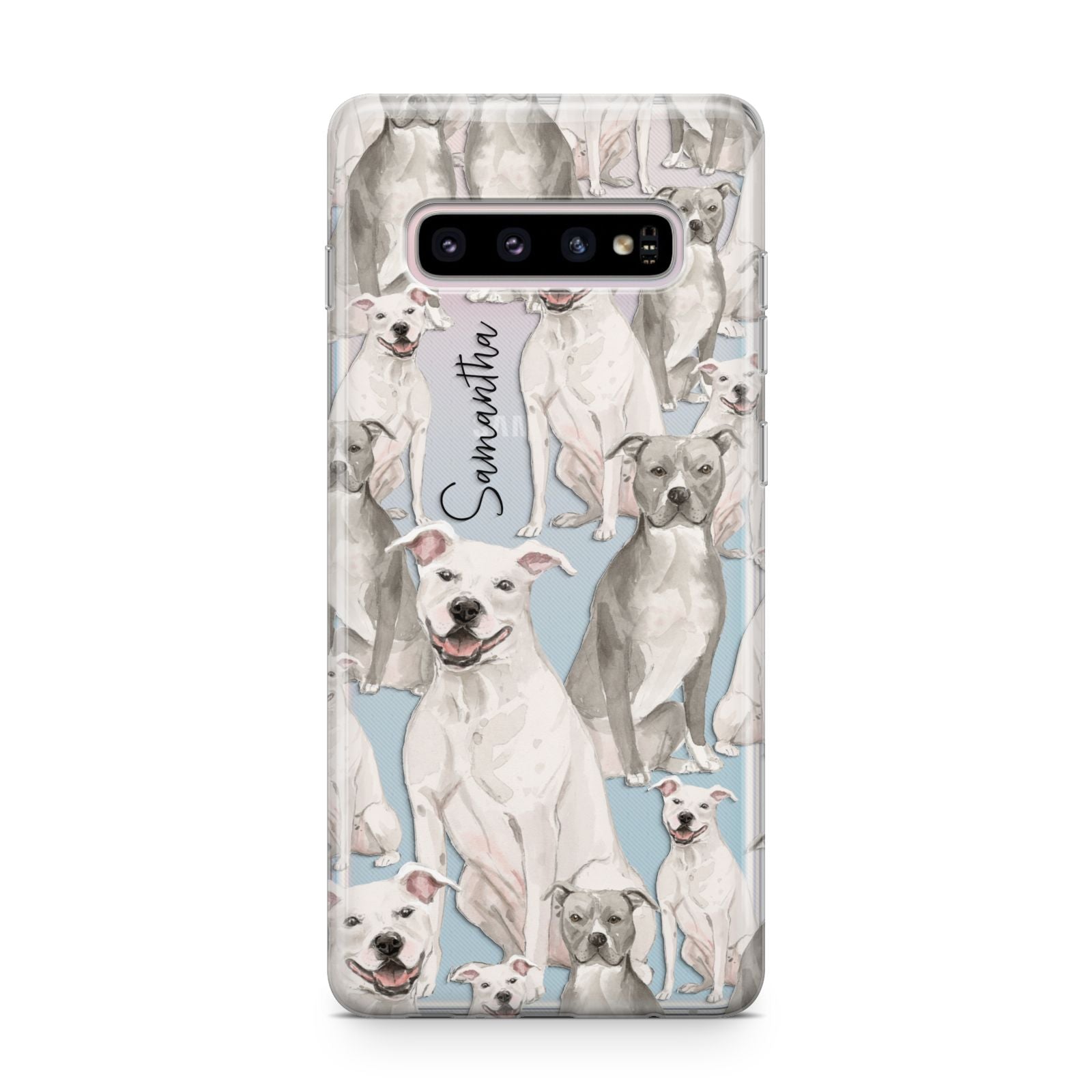 Personalised Staffordshire Dog Samsung Galaxy S10 Plus Case