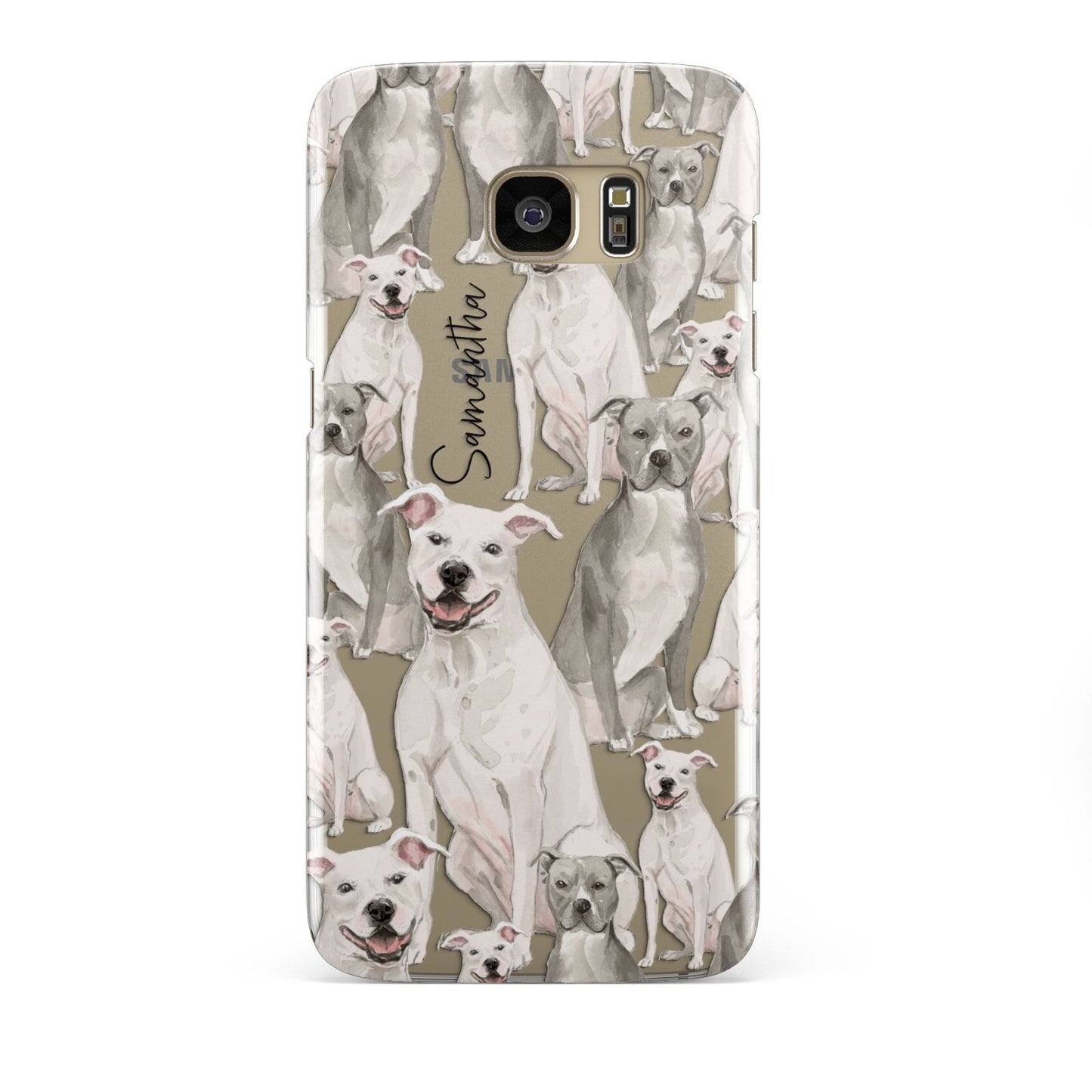 Personalised Staffordshire Dog Samsung Galaxy S7 Edge Case