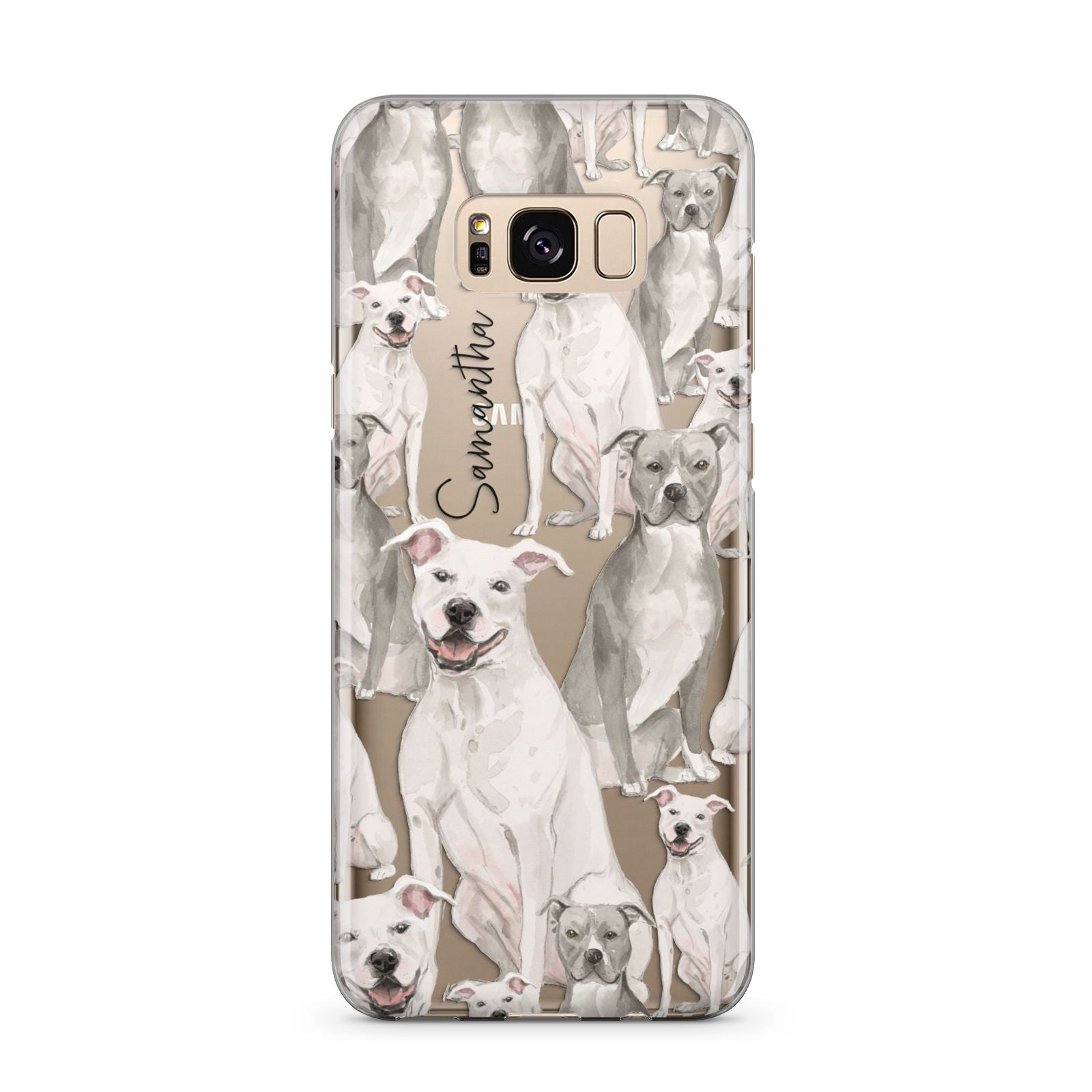 Personalised Staffordshire Dog Samsung Galaxy S8 Plus Case