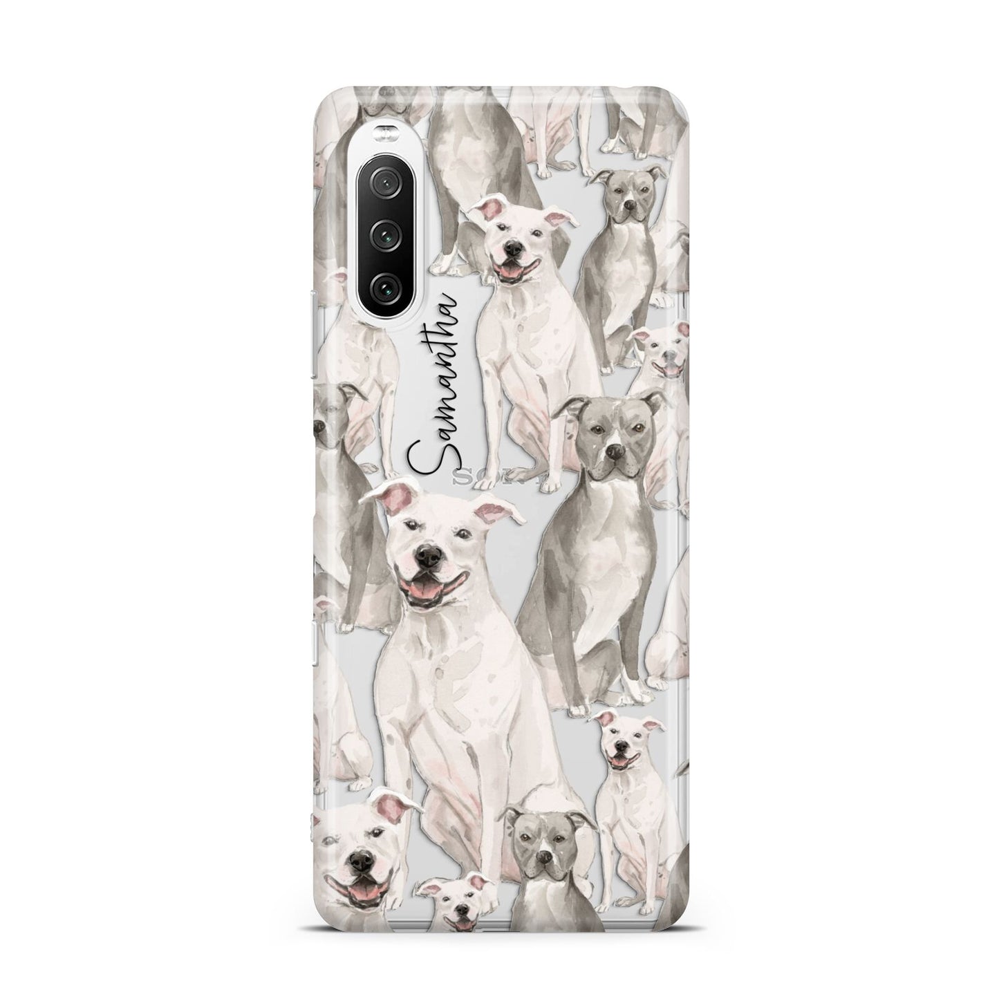 Personalised Staffordshire Dog Sony Xperia 10 III Case