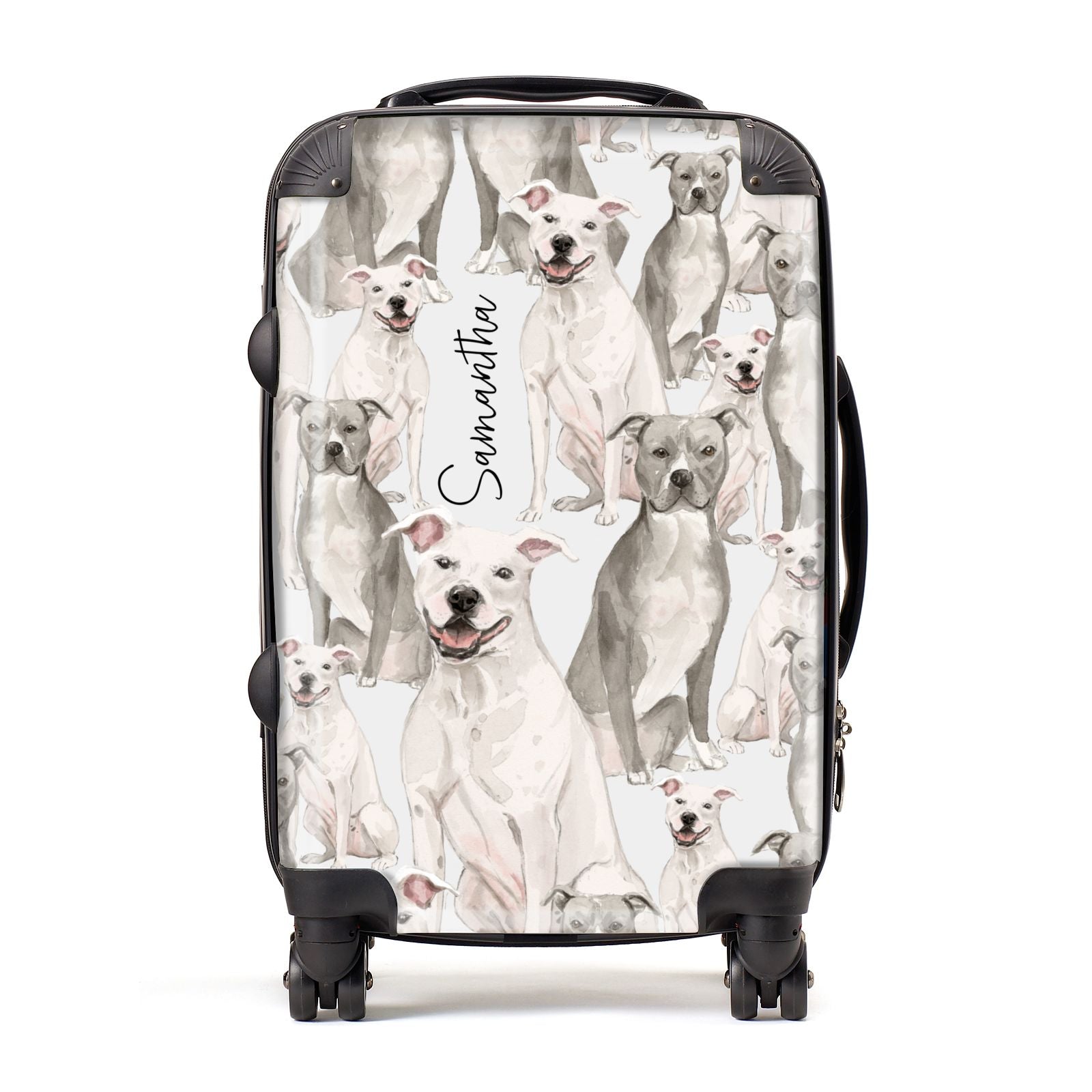 Personalised Staffordshire Dog Suitcase