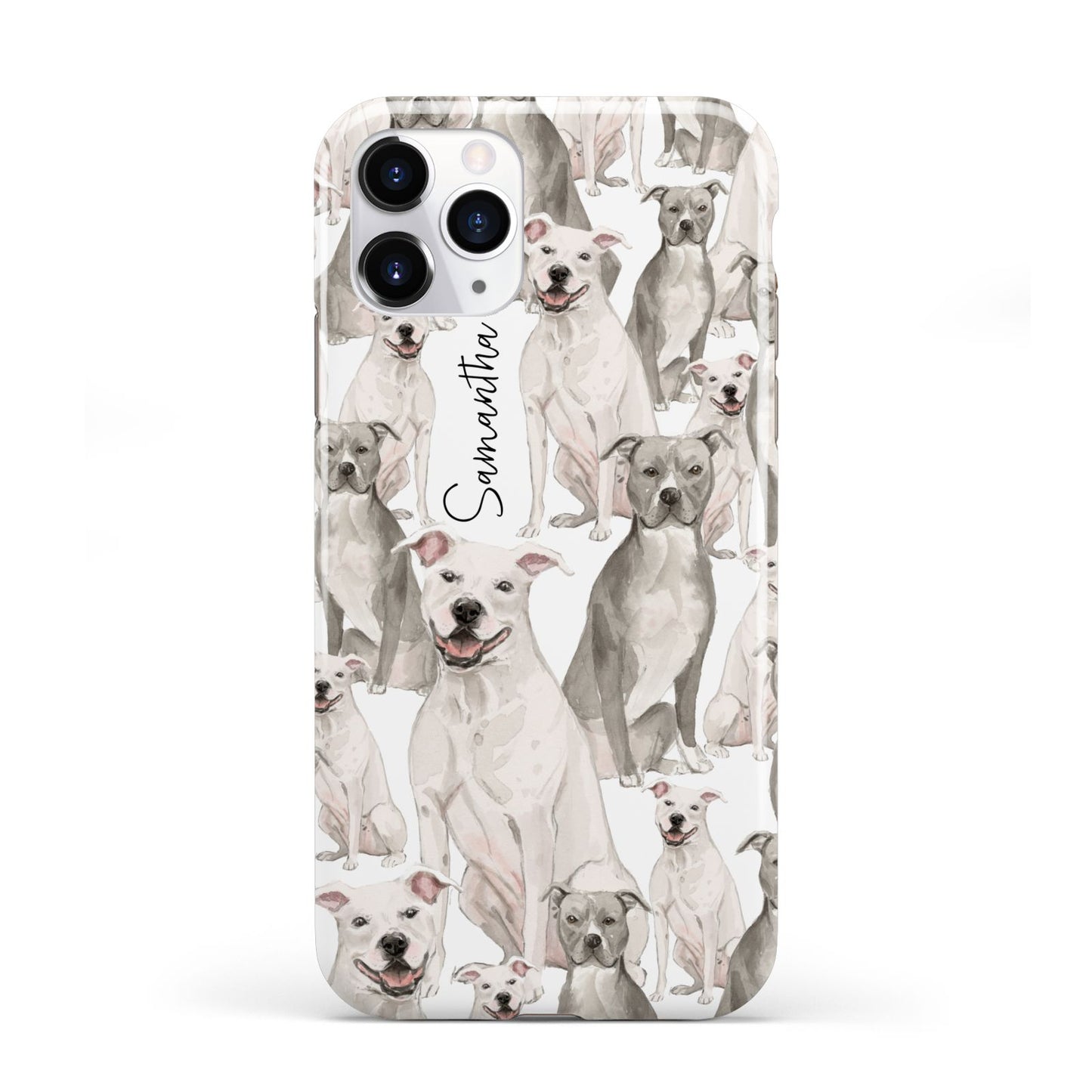 Personalised Staffordshire Dog iPhone 11 Pro 3D Tough Case