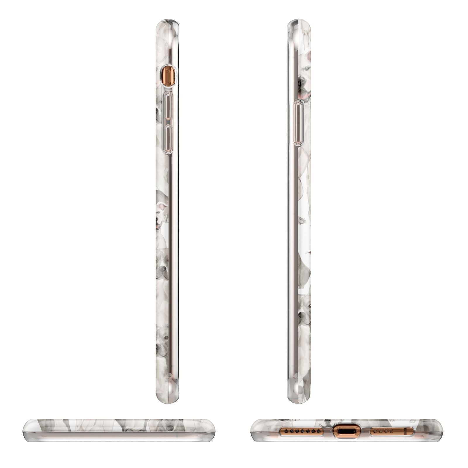 Personalised Staffordshire Dog iPhone 11 Pro Max 3D Tough Case Angle Images