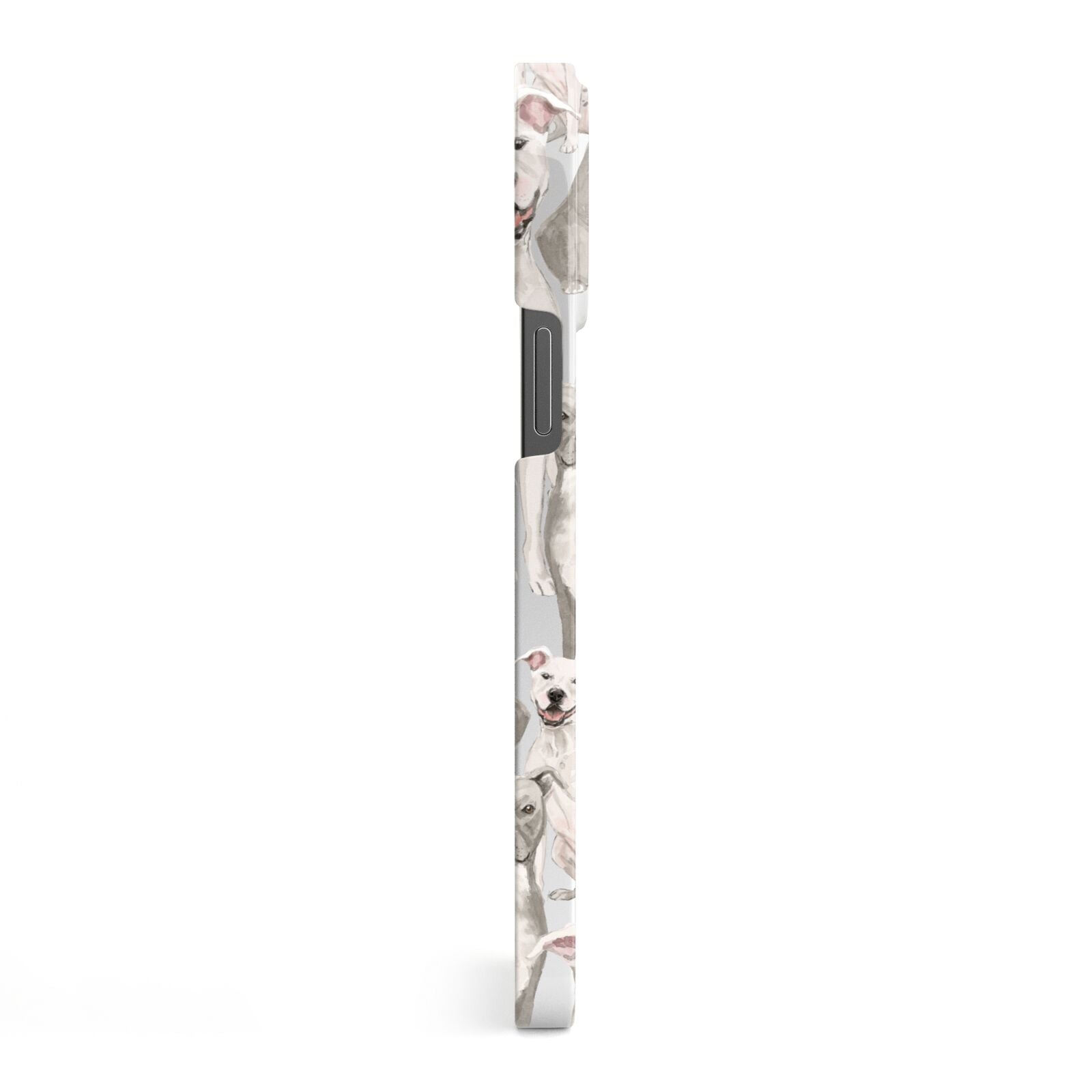 Personalised Staffordshire Dog iPhone 13 Pro Max Side Image 3D Snap Case