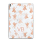 Personalised Stag Marble Initials Apple iPad Grey Case