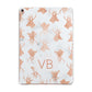 Personalised Stag Marble Initials Apple iPad Rose Gold Case