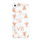 Personalised Stag Marble Initials Apple iPhone 5 Case