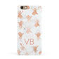 Personalised Stag Marble Initials Apple iPhone 6 3D Snap Case