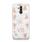 Personalised Stag Marble Initials Huawei Mate 20 Lite