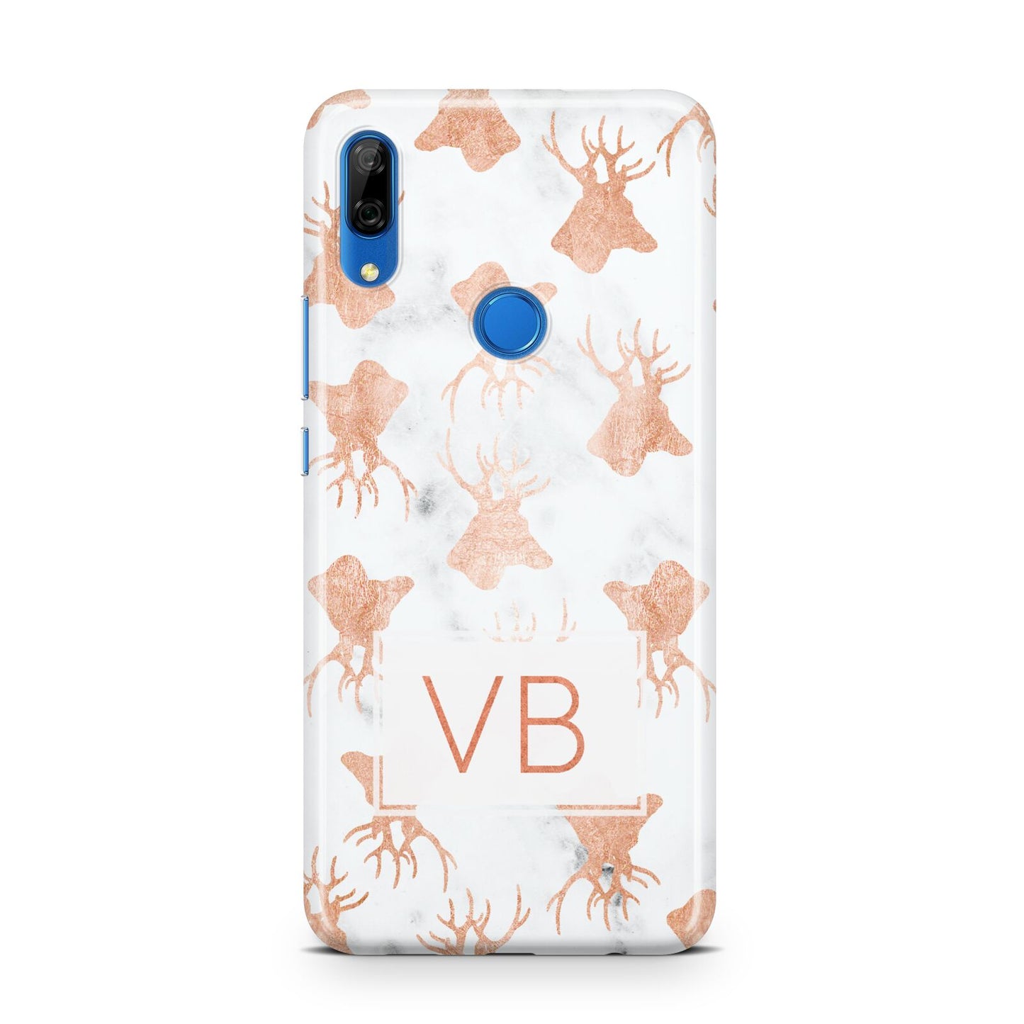 Personalised Stag Marble Initials Huawei P Smart Z