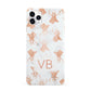 Personalised Stag Marble Initials iPhone 11 Pro Max 3D Snap Case