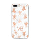 Personalised Stag Marble Initials iPhone 8 Plus Bumper Case on Silver iPhone