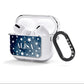 Personalised Star Print AirPods Clear Case 3rd Gen Side Image