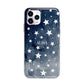 Personalised Star Print Apple iPhone 11 Pro in Silver with Bumper Case