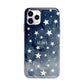 Personalised Star Print Apple iPhone 11 Pro in Silver with Bumper Case