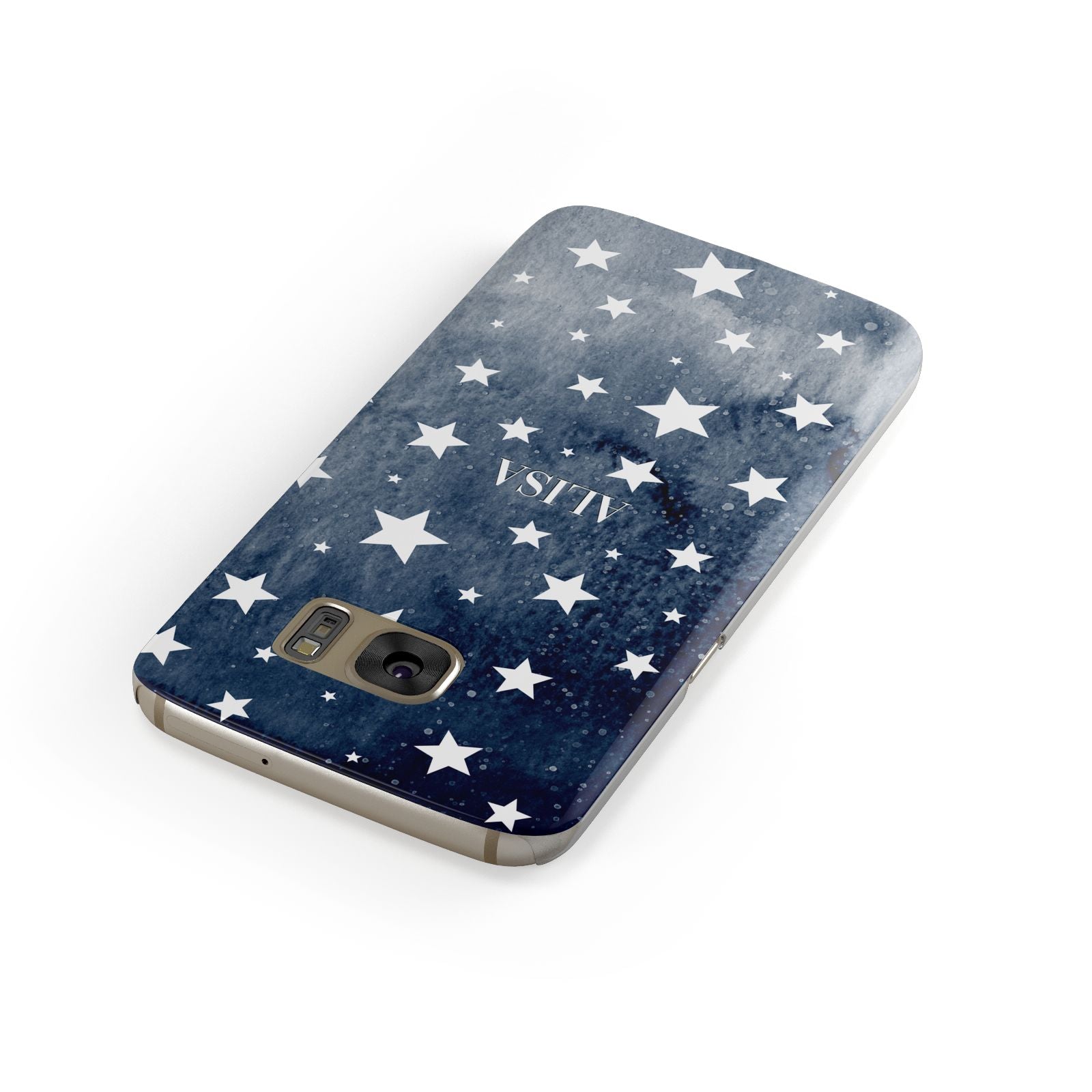 Personalised Star Print Samsung Galaxy Case Front Close Up