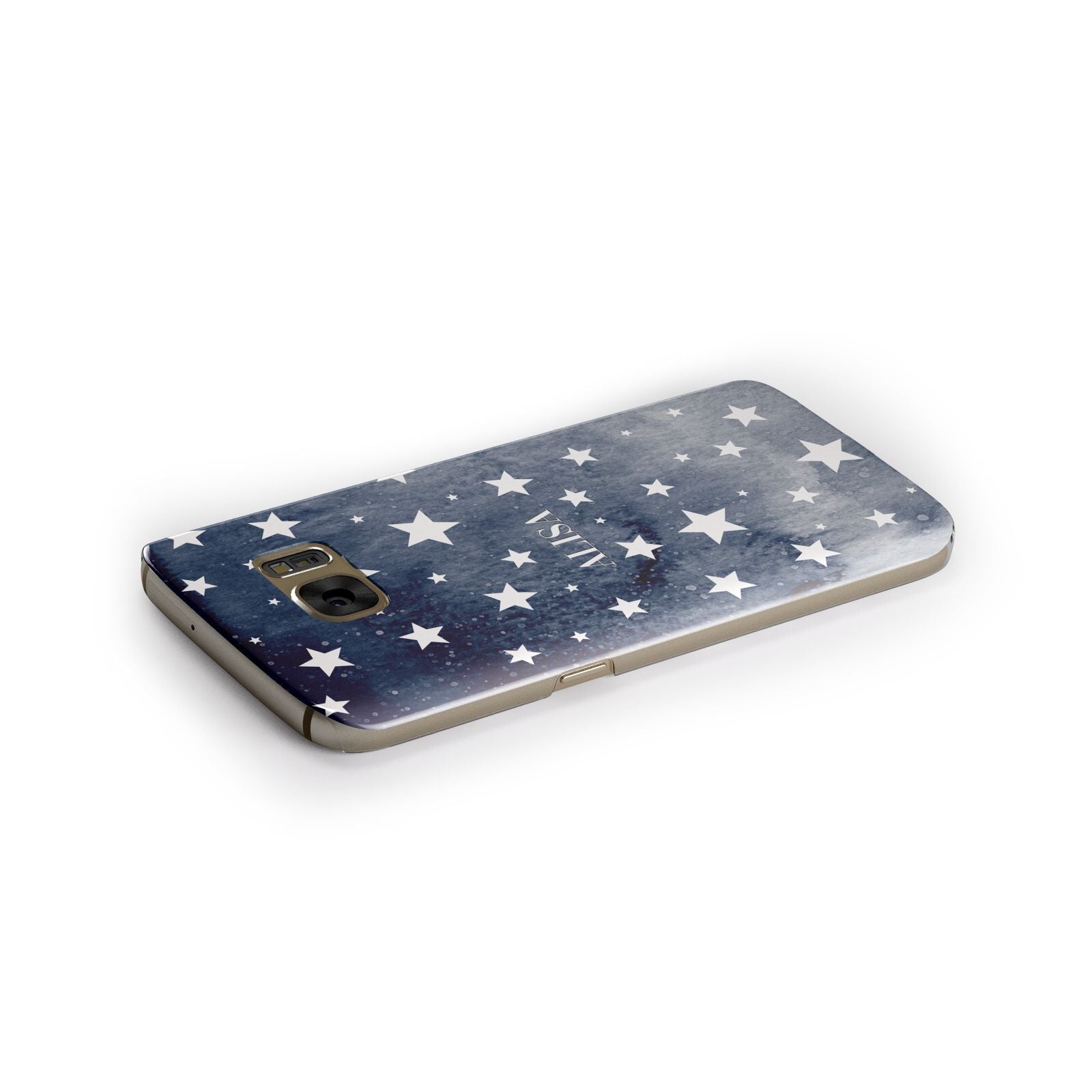 Personalised Star Print Samsung Galaxy Case Side Close Up