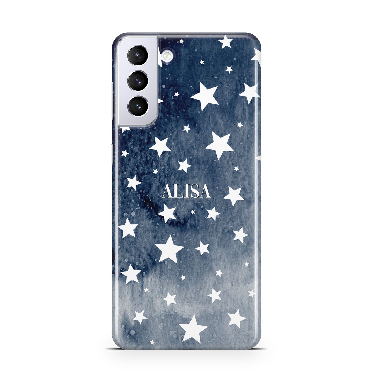 Personalised Star Print Samsung S21 Plus Phone Case