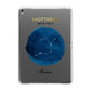 Personalised Star Sign Apple iPad Grey Case