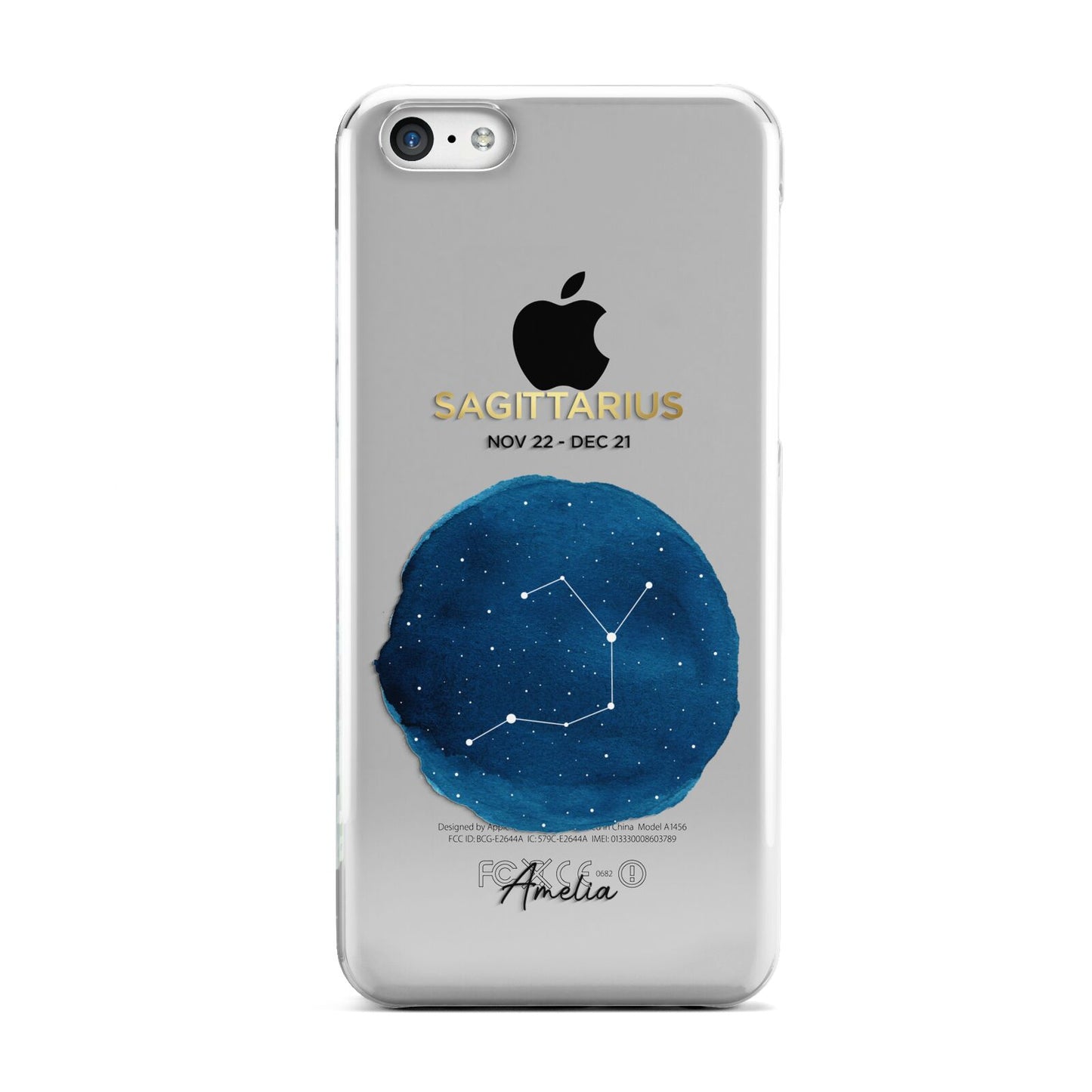 Personalised Star Sign Apple iPhone 5c Case