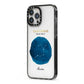 Personalised Star Sign iPhone 13 Pro Max Black Impact Case Side Angle on Silver phone