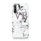 Personalised Star With Monogram Marble Huawei Enjoy 10s Phone Case