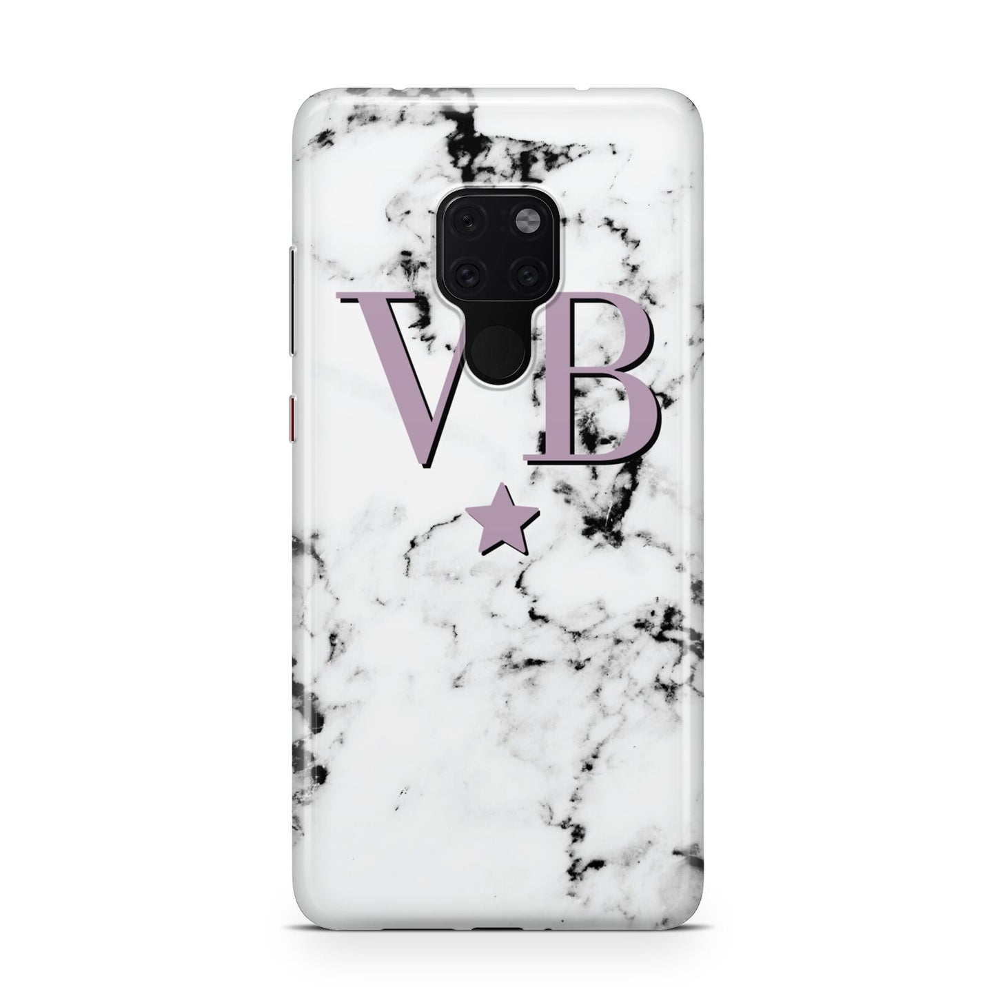 Personalised Star With Monogram Marble Huawei Mate 20 Phone Case