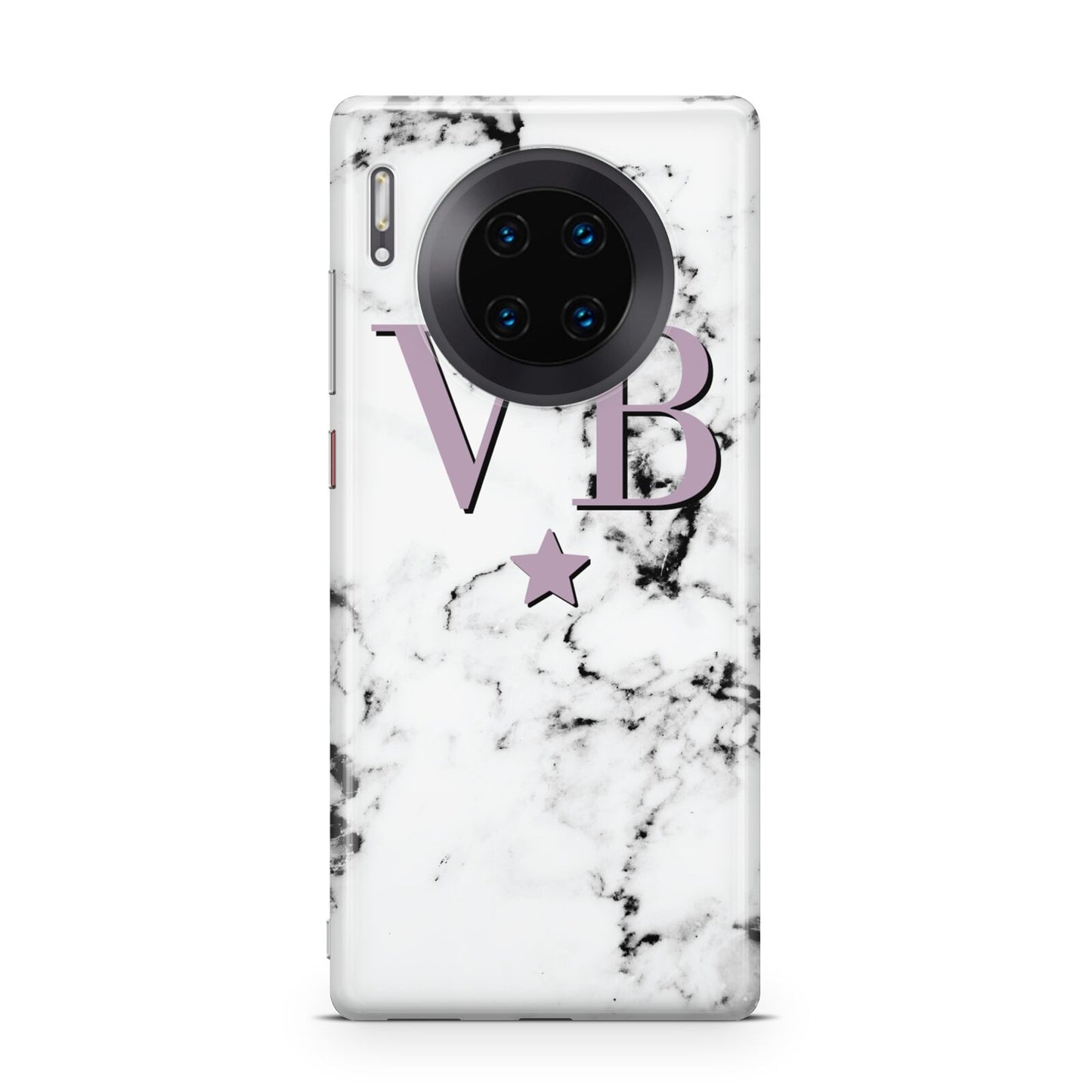 Personalised Star With Monogram Marble Huawei Mate 30 Pro Phone Case