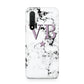 Personalised Star With Monogram Marble Huawei Nova 6 Phone Case