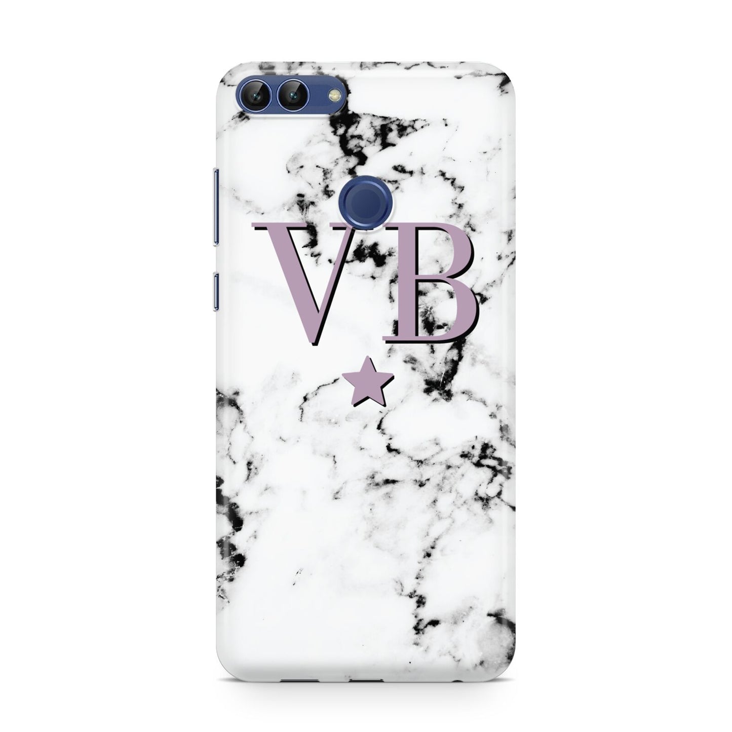 Personalised Star With Monogram Marble Huawei P Smart Case