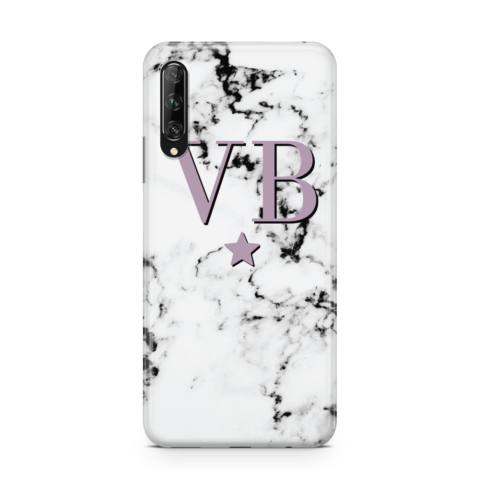 Personalised Star With Monogram Marble Huawei P Smart Pro 2019