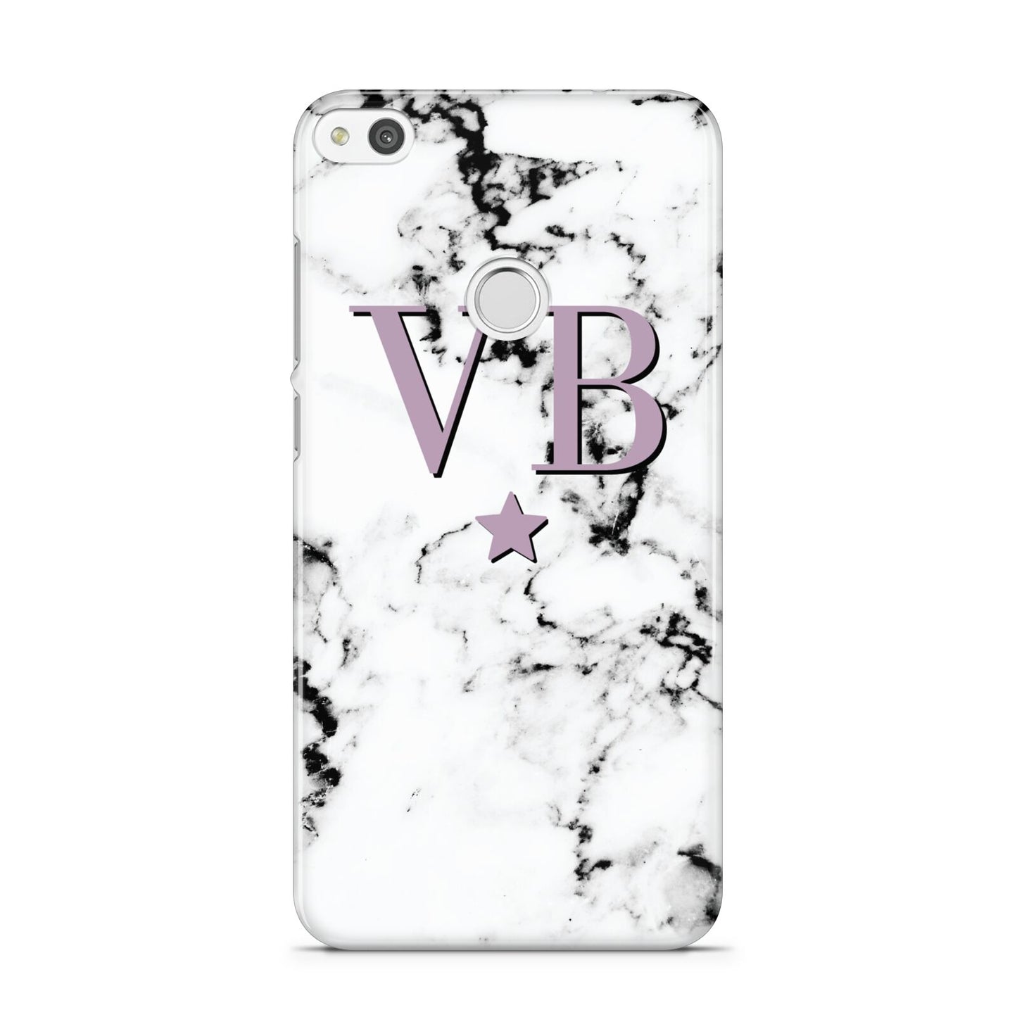 Personalised Star With Monogram Marble Huawei P8 Lite Case
