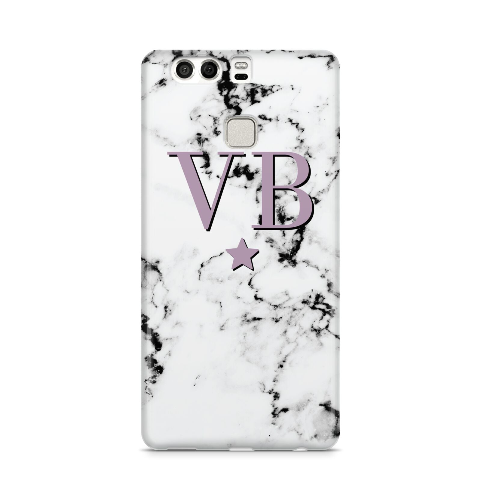 Personalised Star With Monogram Marble Huawei P9 Case