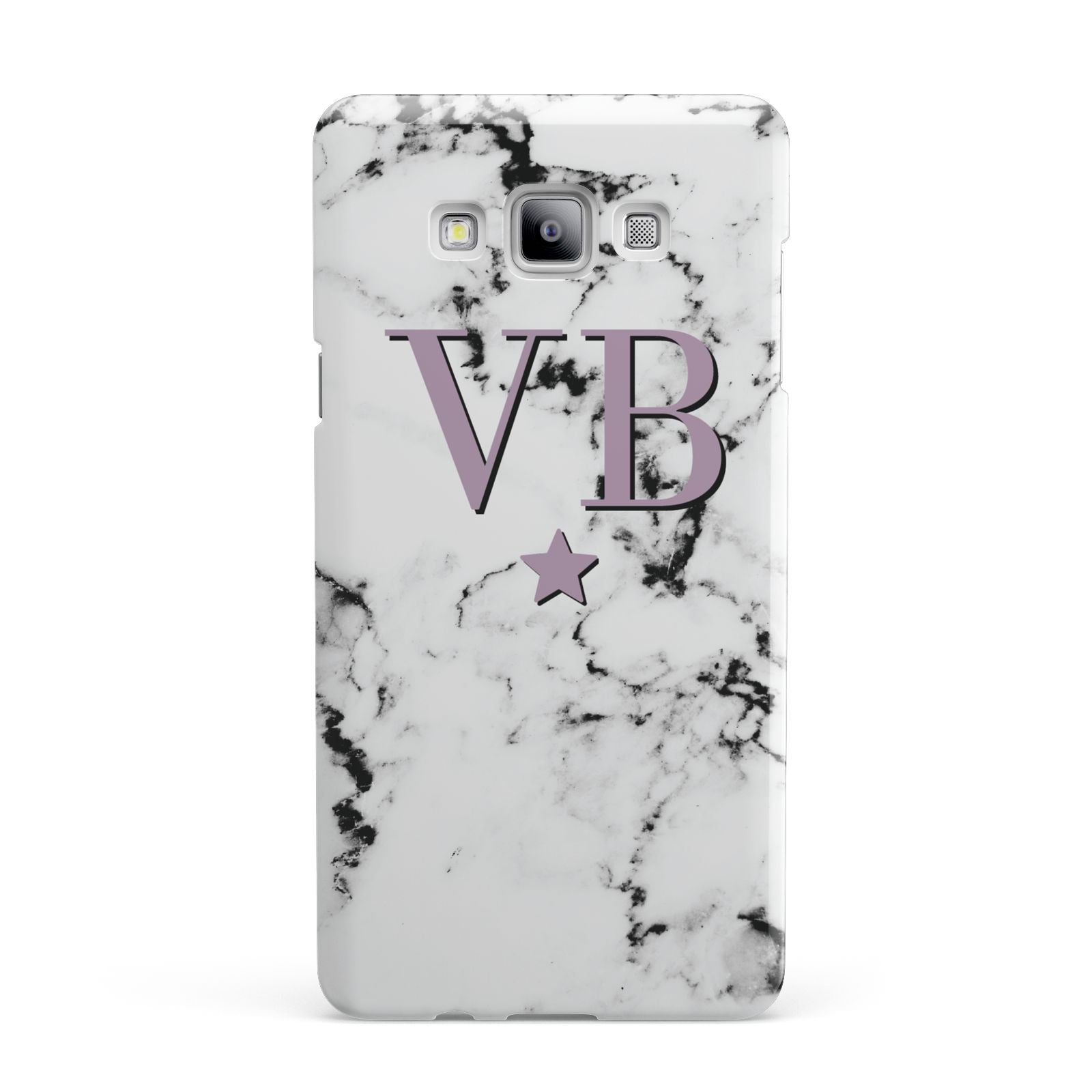 Personalised Star With Monogram Marble Samsung Galaxy A7 2015 Case