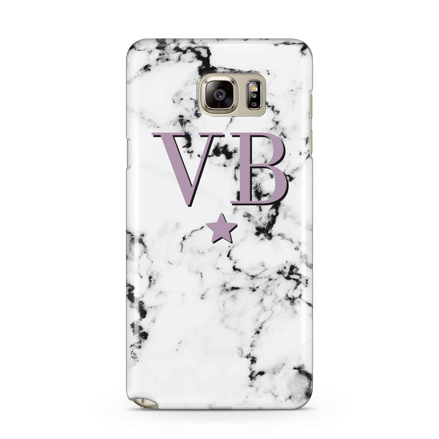 Personalised Star With Monogram Marble Samsung Galaxy Note 5 Case
