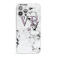 Personalised Star With Monogram Marble iPhone 13 Pro Max Clear Bumper Case