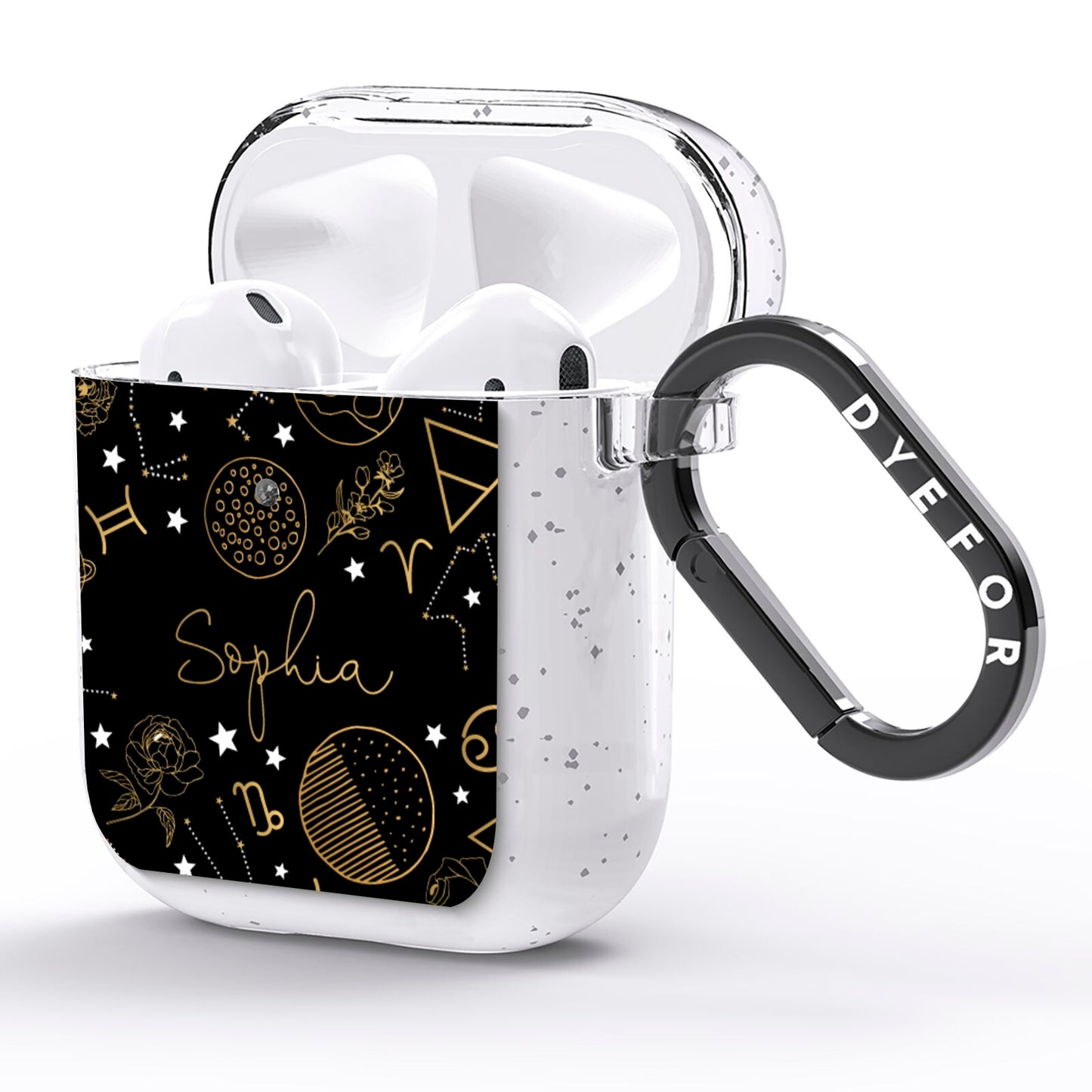 Personalised Stargazer AirPods Glitter Case Side Image