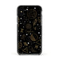 Personalised Stargazer Apple iPhone Xs Impact Case Black Edge on Black Phone