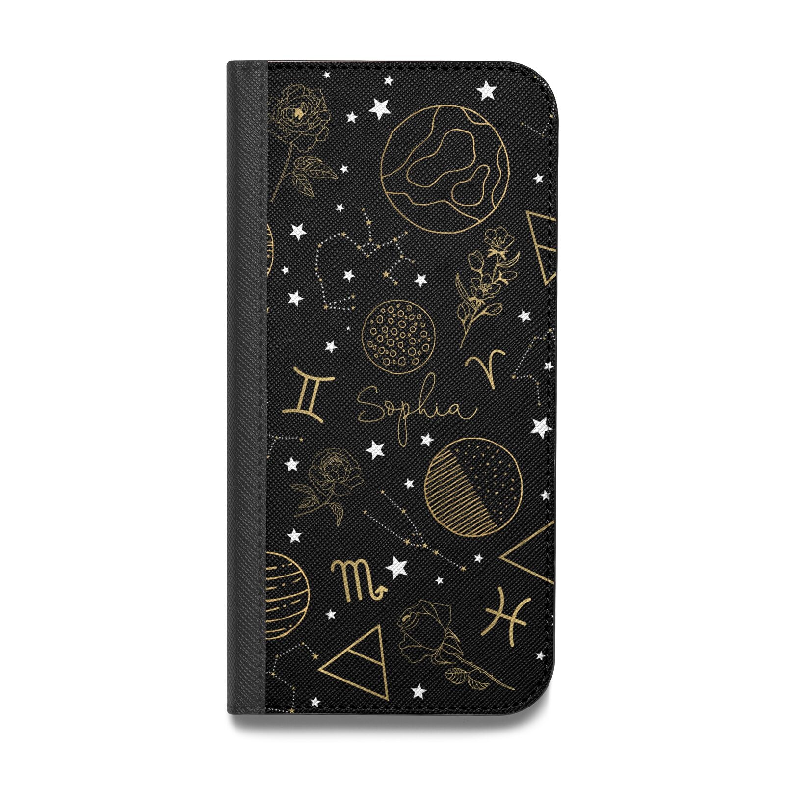Personalised Stargazer Vegan Leather Flip Samsung Case