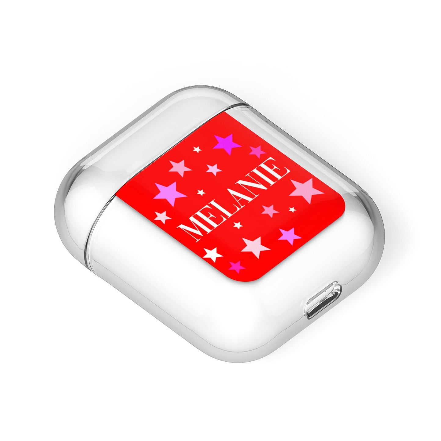 Personalised Stars AirPods Case Laid Flat
