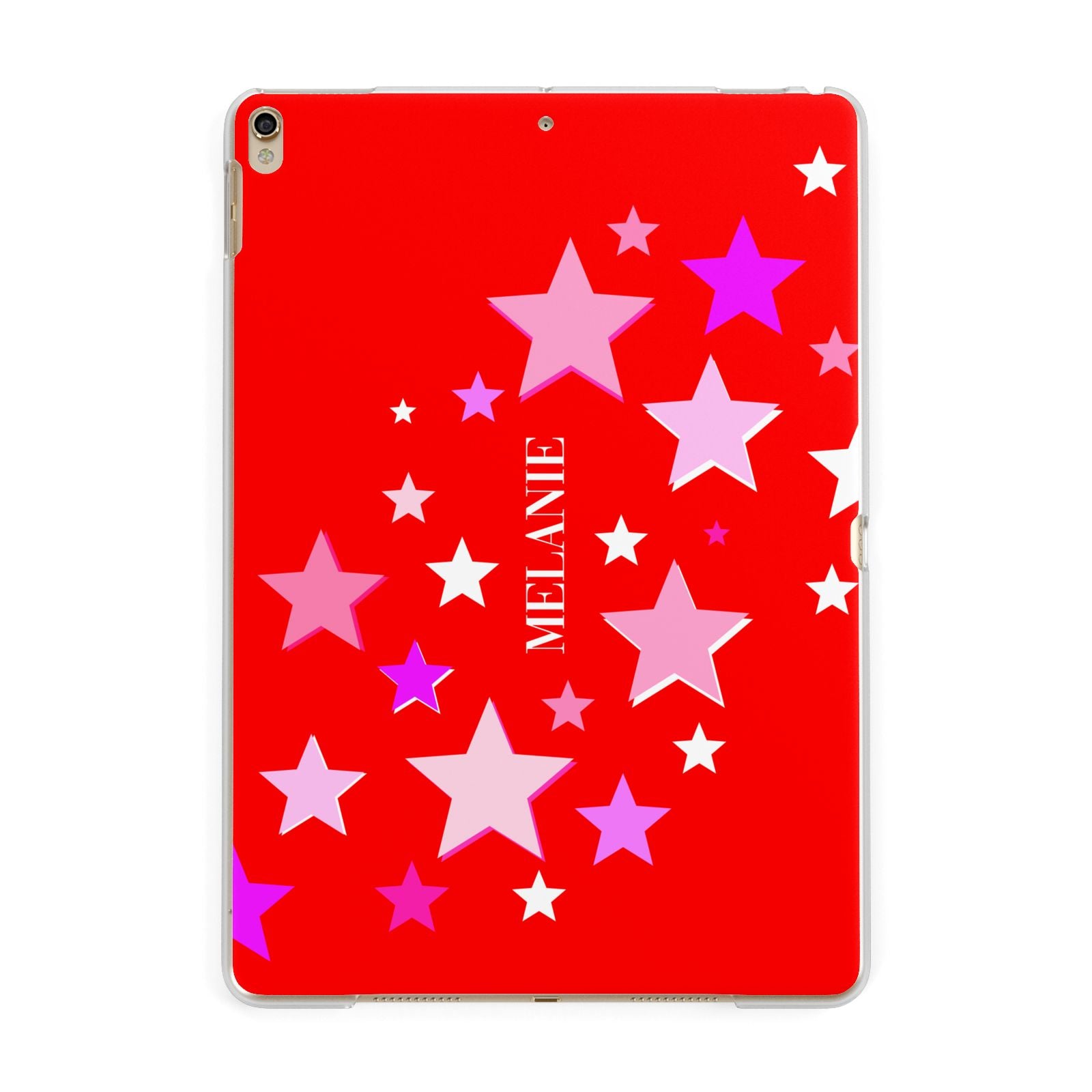 Personalised Stars Apple iPad Gold Case