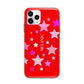 Personalised Stars Apple iPhone 11 Pro Max in Silver with Bumper Case