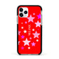 Personalised Stars Apple iPhone 11 Pro in Silver with Black Impact Case