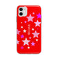 Personalised Stars Apple iPhone 11 in White with Bumper Case