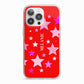 Personalised Stars iPhone 13 Pro TPU Impact Case with Pink Edges