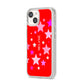 Personalised Stars iPhone 14 Clear Tough Case Starlight Angled Image