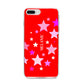 Personalised Stars iPhone 8 Plus Bumper Case on Silver iPhone